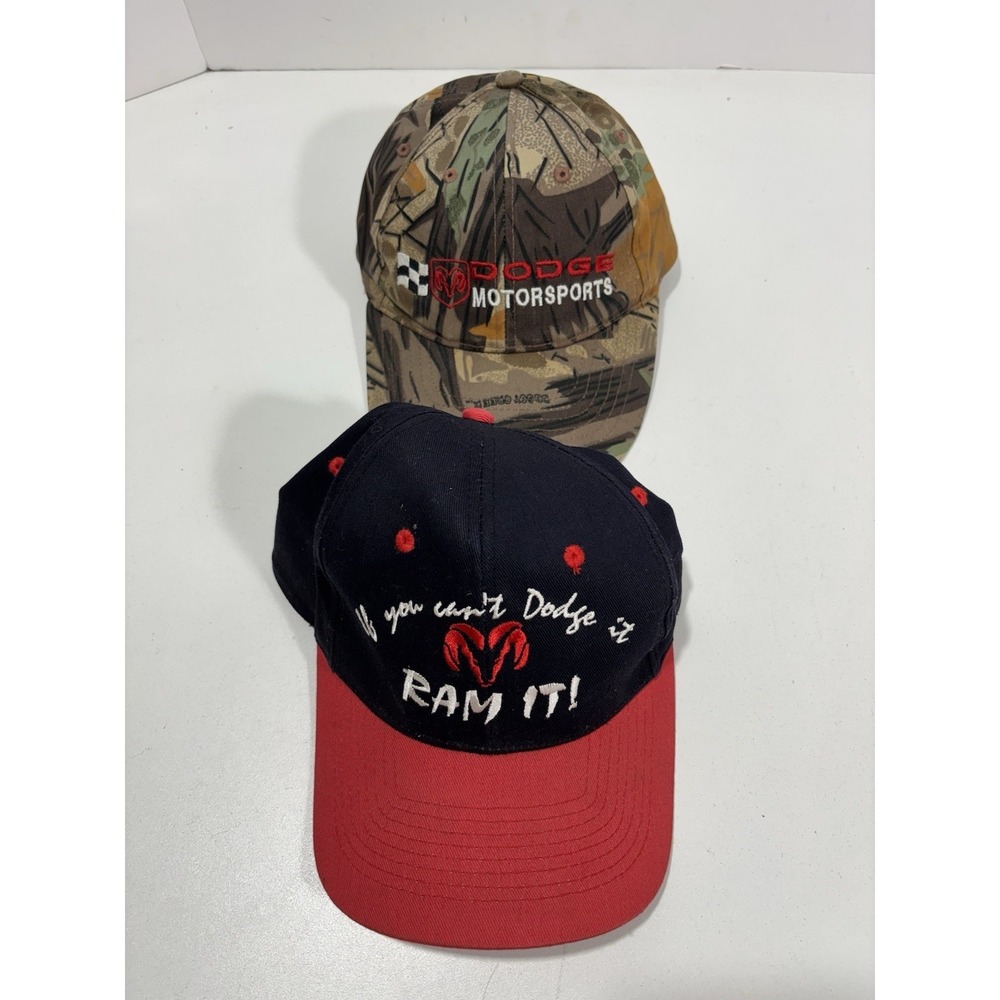 2 Cap dad Hat Dodge Ram Auto car truck
